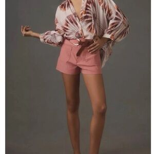 Maeve Salmon Pink High Waist Women Shorts